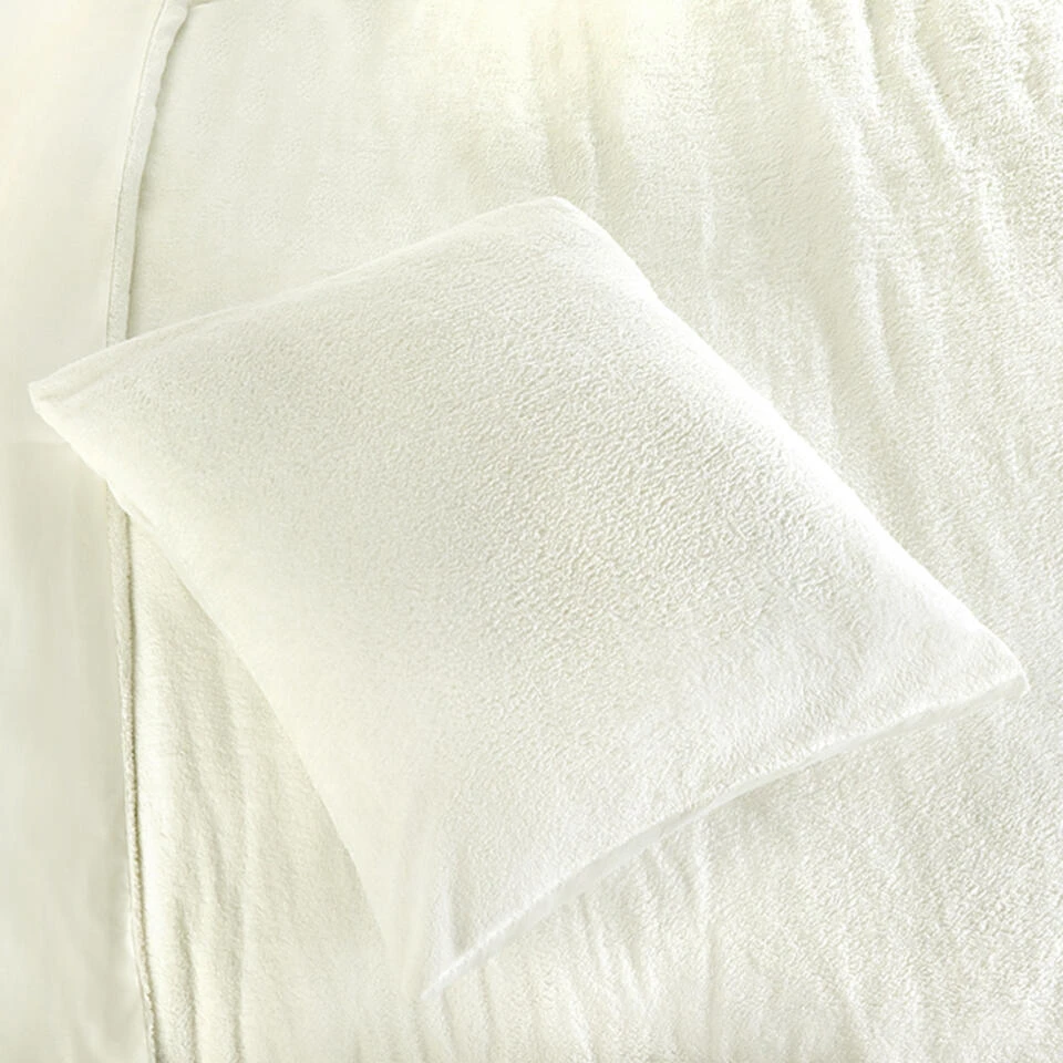 Zavelo Teddy Comfort Dekbedovertrek Creme-2-persoons (200 X 200/220 Cm) 8 Zavelo Teddy Comfort Dekbedovertrek Creme-2-persoons (200 X 200/220 Cm) - Afbeelding 6