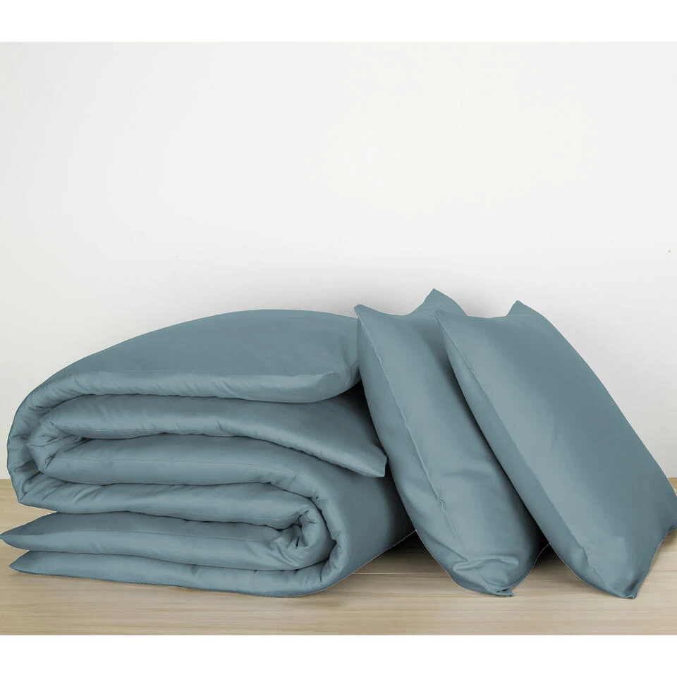 De Witte Lietaer Dekbedovertrek Katoen Satijn Olivia - 200 X 200/220 Cm - Groen 4 De Witte Lietaer Dekbedovertrek Katoen Satijn Olivia - 200 X 200/220 Cm - Groen - Afbeelding 2