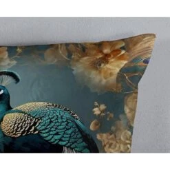 Pure Pauwen Dekbedovertrek Petrol-2-persoons (200 X 200/220 Cm) -Leen Bakker Winkel afffa77298474f26b1e11fe24f2b066f