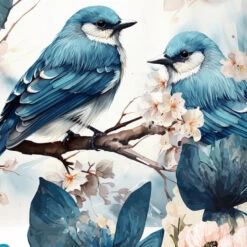 Pure Dekbedovertrek "blauwe Vogels" - Blauw - (140x200/220 Cm) - Microfiber -Leen Bakker Winkel b1da82165d124d06b4f0b29edab3520c