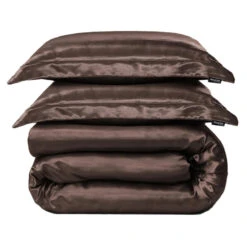 Satijn Dekbedovertrek Glossed Bruin-1-persoons (140 X 200/220 Cm) -Leen Bakker Winkel b1fab17cebaa440d9aedcb13647b33c3