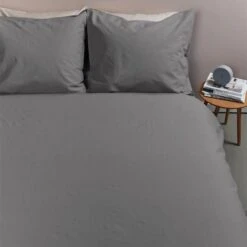 Ambiante Cotton Uni Dekbedovertrek - 200x200/220 - Grijs -Leen Bakker Winkel b41ab8a7374d4bdca2e2faeb20a5fed1