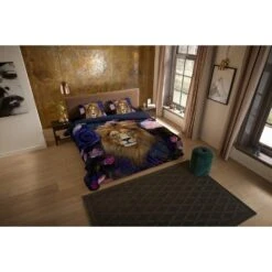 Pure Dekbedovertrek "leeuw Met Bloemen" - Multi - (240x200/220 Cm) - Microfiber -Leen Bakker Winkel c19a3631b67944fbac17a9ad308eceff