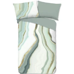 Good Morning Marble Glow Dekbedovertrek Jade-2-persoons (200 X 200/220 Cm) -Leen Bakker Winkel c32a70eec2a04322b675d55129803351