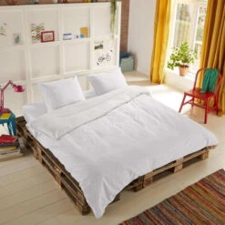 Zavelo Flanellette Effen Dekbedovertrek Wit-2-persoons (200 X 200/220 Cm) -Leen Bakker Winkel c6577ad72f0f40ebbb5d77c32cdb6a11