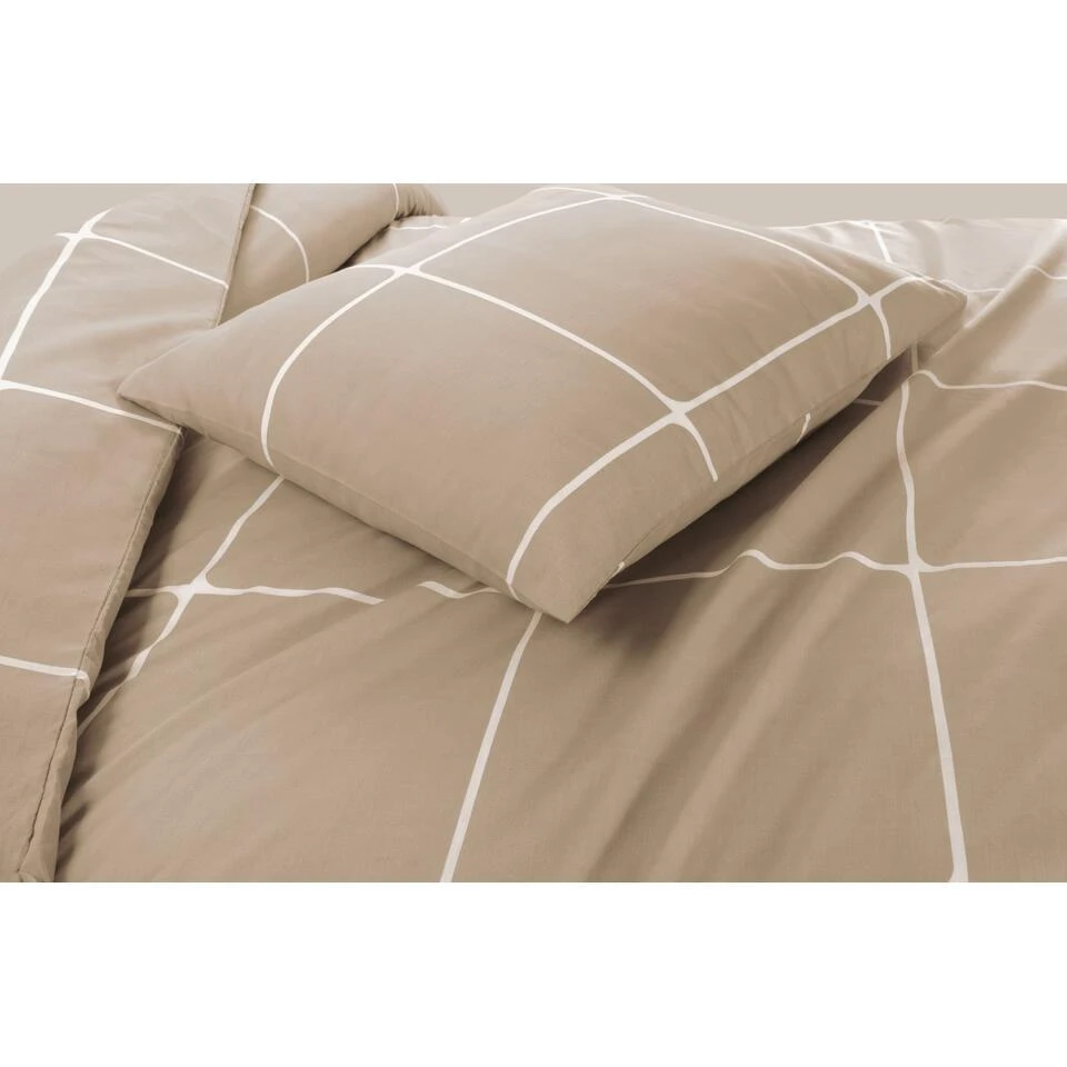 Day Dream Stan - Dekbedovertrek - Tweepersoons - 200 X 200/220 - Beige 5 Day Dream Stan - Dekbedovertrek - Tweepersoons - 200 X 200/220 - Beige - Afbeelding 3