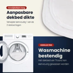 Troonz Dekbed Portofino - 4 Seizoenen - Eenpersoon Dekbed - 140x220 -Leen Bakker Winkel ce465d70f07a4342891a6ad72c0669cd