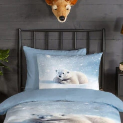 Good Morning IJsbeer Flanel Dekbedovertrek Blauw 16 Good Morning IJsbeer Flanel Dekbedovertrek Blauw -Leen Bakker Winkel d4794ec857f9453ea3134baa3535a095