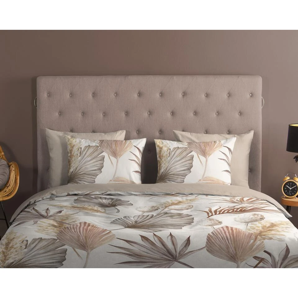 Good Morning Dekbedovertrek "bladeren" - Zand - (240x200/220 Cm) - Katoen 5 Good Morning Dekbedovertrek "bladeren" - Zand - (240x200/220 Cm) - Katoen - Afbeelding 3