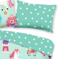 Good Morning Goodmorning Peuter Dekbedovertrek Magic Mint-Junior (120 X 150 Cm) -Leen Bakker Winkel d713337b4a0f4765bd2adbae7398c7d5