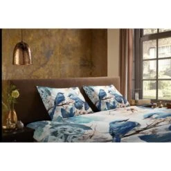 Pure Dekbedovertrek "blauwe Vogels" - Blauw - (140x200/220 Cm) - Microfiber -Leen Bakker Winkel d8813fac34604f4aa7cf4fb6ceae1bd7 1
