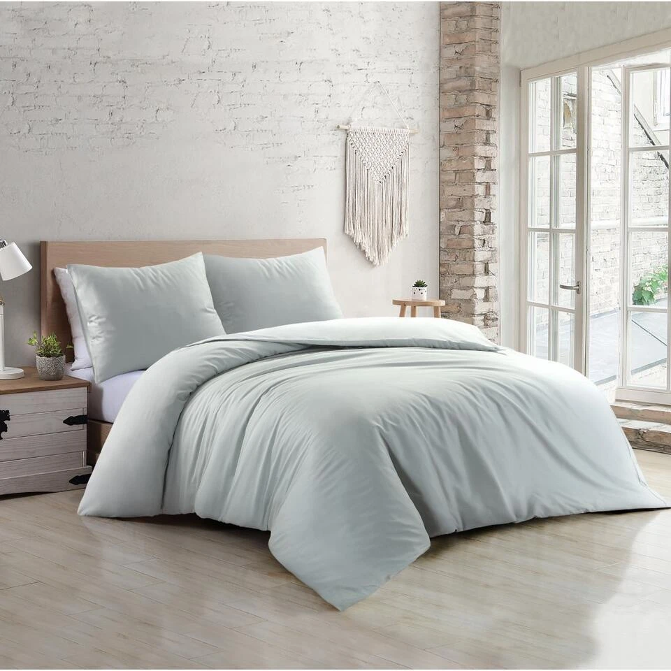 Papillon Dekbedovertrek Malaga - 240x200/220 Cm - Lichtgroen 4 Papillon Dekbedovertrek Malaga - 240x200/220 Cm - Lichtgroen - Afbeelding 2