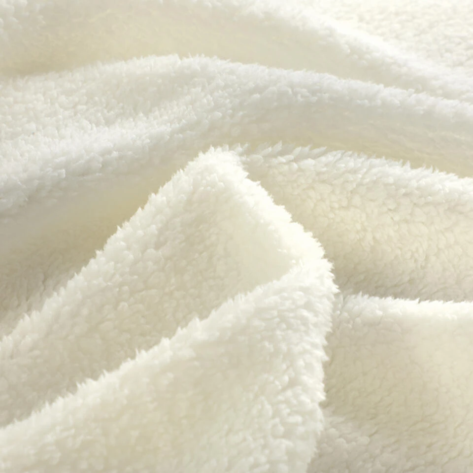 Zavelo Teddy Comfort Dekbedovertrek Creme-Lits-jumeaux (240 X 200/220 Cm) 7 Zavelo Teddy Comfort Dekbedovertrek Creme-Lits-jumeaux (240 X 200/220 Cm) - Afbeelding 5