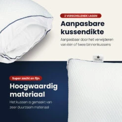 Troonz Hoofdkussen Dreamscape Plus - Ergonomisch - 60 X 70 16 Troonz Hoofdkussen Dreamscape Plus - Ergonomisch - 60 X 70 -Leen Bakker Winkel dbedf4f1e32c4d64b4e5e22bd028ed62