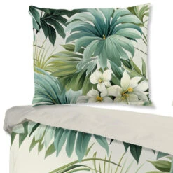 Pure Tropische Bloei Dekbedovertrek Groen-Lits-jumeaux (240 X 200/2... -Leen Bakker Winkel dca3755c90634694bf4d800937d8deea