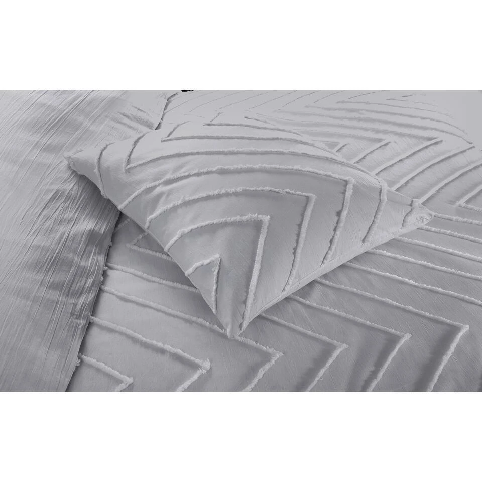 Papillon Valencia Dekbedovertrek - Eenpersoons - 140x200/220 Cm - Grijs 5 Papillon Valencia Dekbedovertrek - Eenpersoons - 140x200/220 Cm - Grijs - Afbeelding 3
