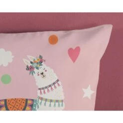 Pure Kinderdekbedovertrek "lama / Alpaca" - Roze - (140x200/220 Cm) - Microfiber -Leen Bakker Winkel dda2263514ca4a56b1f7d0a10bc5bf55