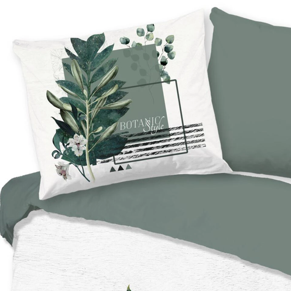 Pure Botanic Style Dekbedovertrek Groen-Lits-jumeaux (240 X 200/220 Cm) 4 Pure Botanic Style Dekbedovertrek Groen-Lits-jumeaux (240 X 200/220 Cm) - Afbeelding 2