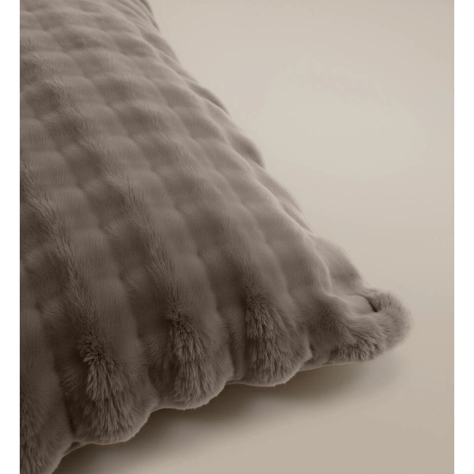 Dekbedovertrek 200x220 – Pompom Design & Warm Flanel Fleece - Taupe 6 Dekbedovertrek 200x220 – Pompom Design & Warm Flanel Fleece - Taupe - Afbeelding 4