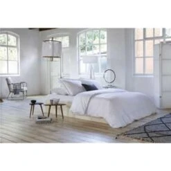 Walra - Dekbedovertrek Subtile Stripe - 240x220 Cm - Wit / Antraciet -Leen Bakker Winkel e97f22f9d2854d39b61861f0ed81733f