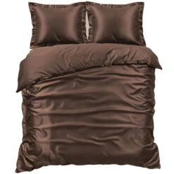 Satijn Dekbedovertrek Glossed Bruin-1-persoons (140 X 200/220 Cm) -Leen Bakker Winkel eb3128bf37234303ac64de605b7fa976
