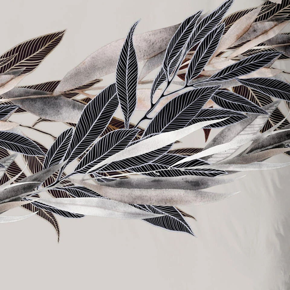 Good Morning Dekbedovertrek "veren" - Grijs - (140x200/220 Cm) - Katoen 7 Good Morning Dekbedovertrek "veren" - Grijs - (140x200/220 Cm) - Katoen - Afbeelding 5