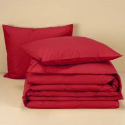 Moodit Dekbedovertrek Basil Deep Red - Tweepersoons - 200 X 220 Cm - Katoen -Leen Bakker Winkel f006405dfb9c483b971345b5b27d79c8