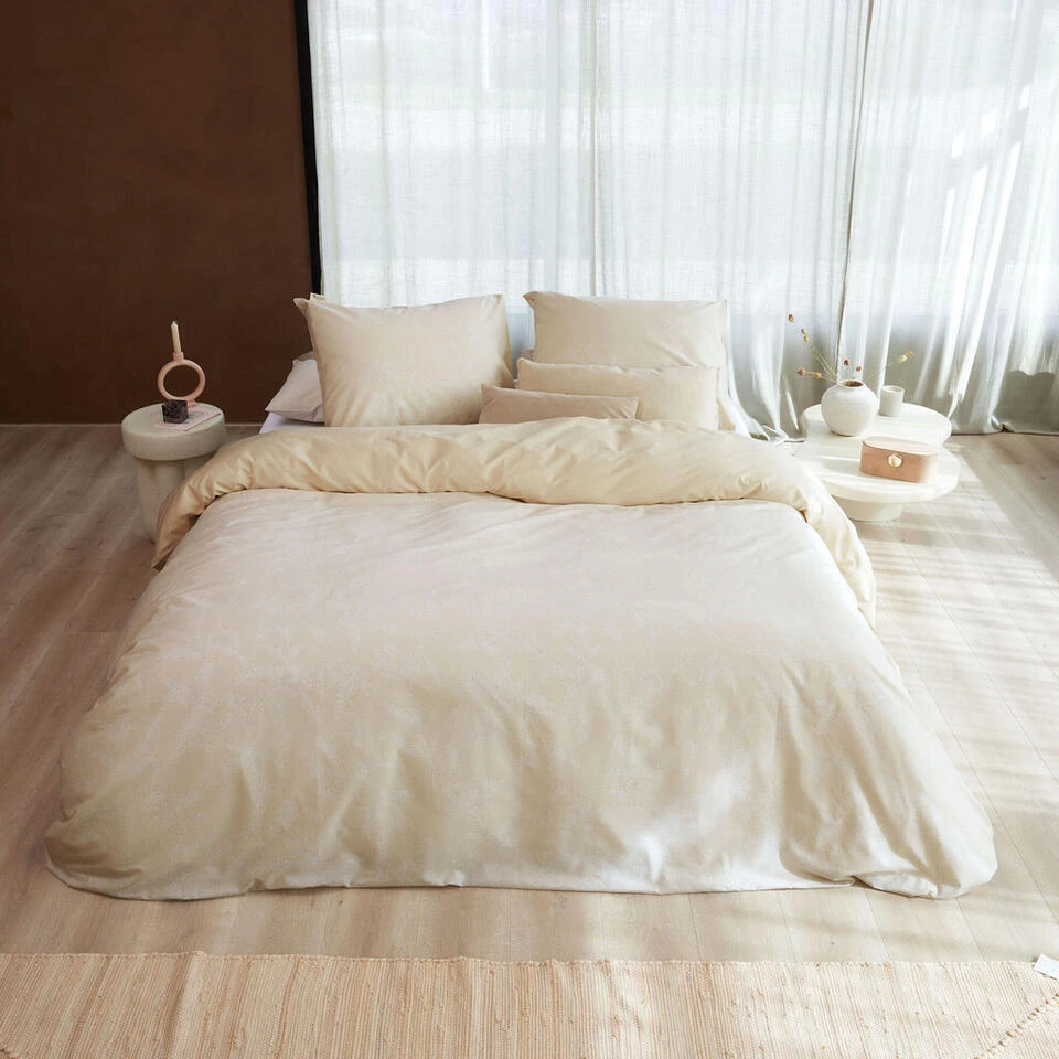 Walra - Dekbedovertrek Yarrow Elegance - 140x220 Cm - Zand 9 Walra - Dekbedovertrek Yarrow Elegance - 140x220 Cm - Zand - Afbeelding 7
