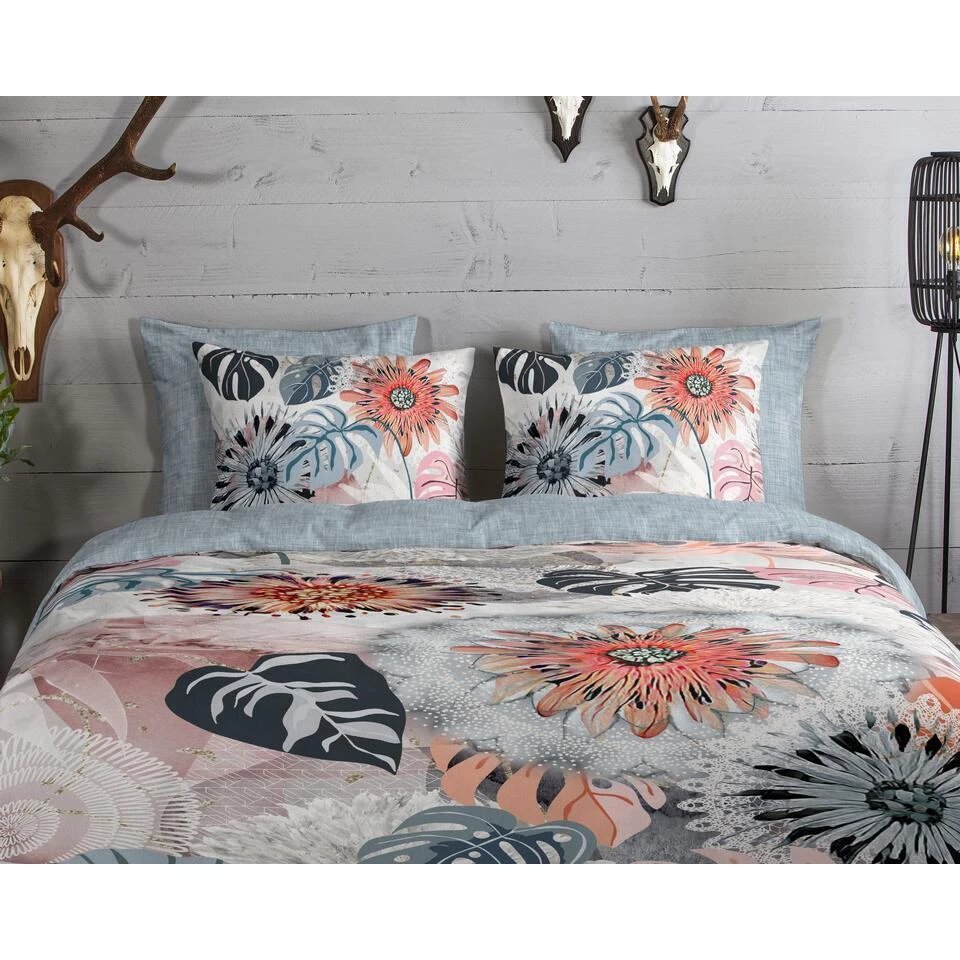 HIP Dekbedovertrek "" - Grijs - (140x200/220 Cm) - Katoen Flanel 5 HIP Dekbedovertrek "" - Grijs - (140x200/220 Cm) - Katoen Flanel - Afbeelding 3