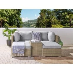 Beliani Kussenovertrek NOTO - Grijs Polyester -Leen Bakker Winkel fc6c2157271c471ea00e70f1f1ee486e