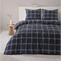 Dekbedovertrek Brussel - Blauw - 200x200/220 Cm -Leen Bakker Winkel sf 31106450 9050