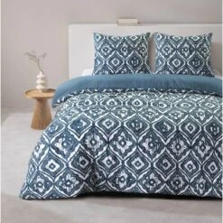 Dekbedovertrek Fez - Blauw - 200x220 Cm -Leen Bakker Winkel sf 31106453 9050