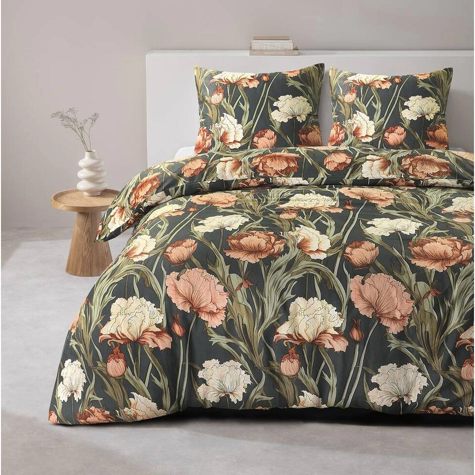 Dekbedovertrek Fleur - Zwart/geel - 200x200/220 Cm 5 Dekbedovertrek Fleur - Zwart/geel - 200x200/220 Cm - Afbeelding 3